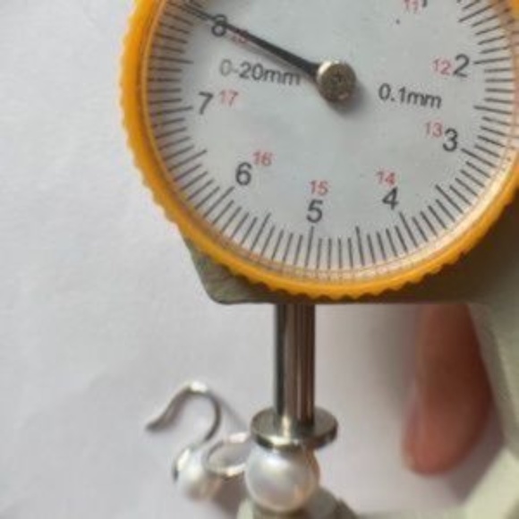 8mm White Cultured REAL Pearls 925 Sterling Silver - Picture 7 of 7